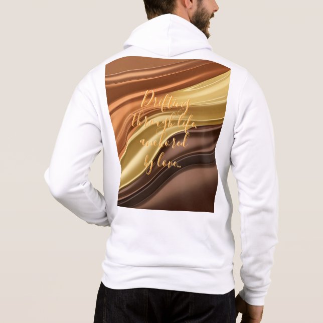 Full zip hoodie in stylish graphic (Back)