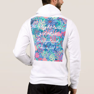 Full zip hoodie in stylish graphic