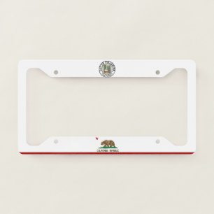 Fullerton (California) city flag License Plate Frame