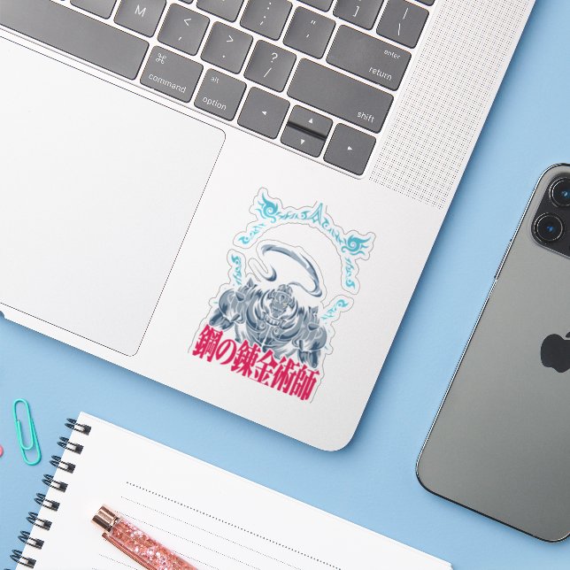 ⚙️ Fullmetal Alchemist Sticker (Laptop w/ iPhone)