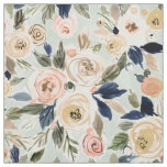 FULLNESS Romantic Rose Watercolor Floral Fabric