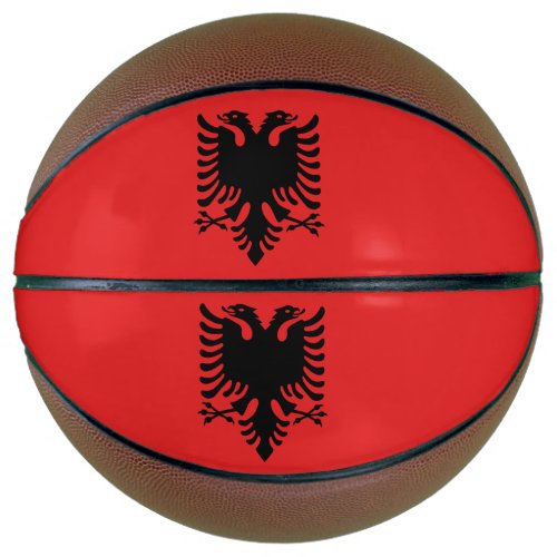 Fullsize Basketball with Flag of Albania