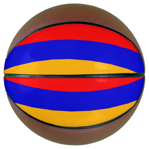 Fullsize Basketball with Flag of Armenia