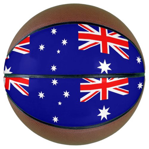 Fullsize Basketball with Flag of Australia