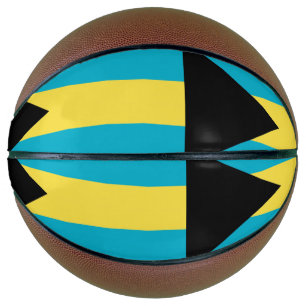 Fullsize Basketball with Flag of Bahamas