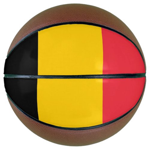 Fullsize Basketball with Flag of Belgium