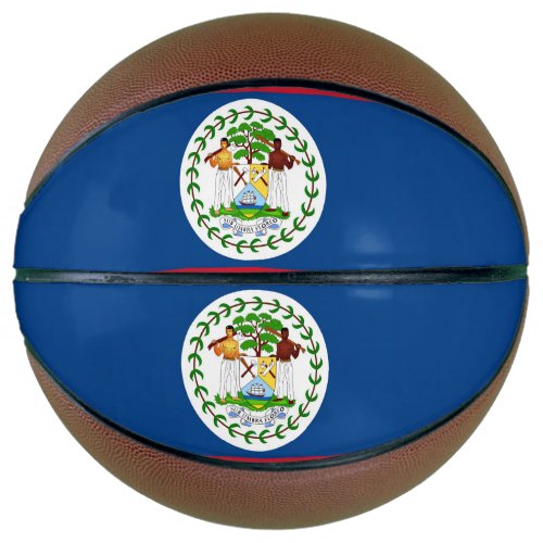 Fullsize Basketball with Flag of Belize