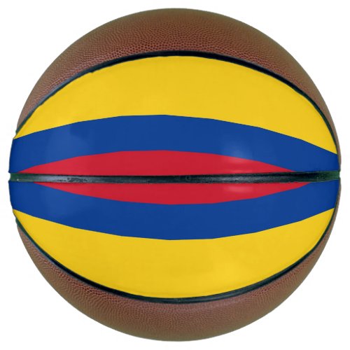 Fullsize Basketball with Flag of Colombia