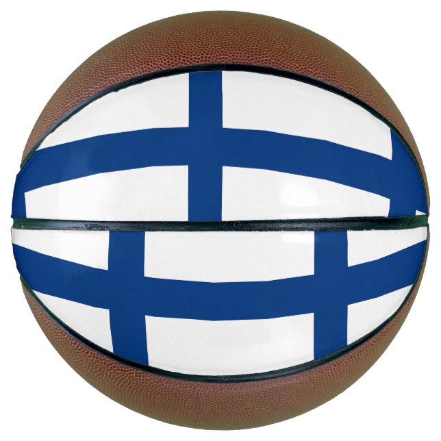Fullsize Basketball with Flag of Finland (Front)