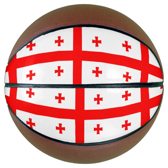 Fullsize Basketball with Flag of Georgia (Front)