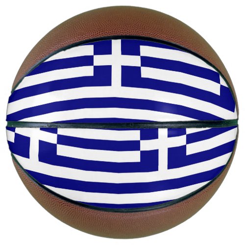 Fullsize Basketball with Flag of Greece