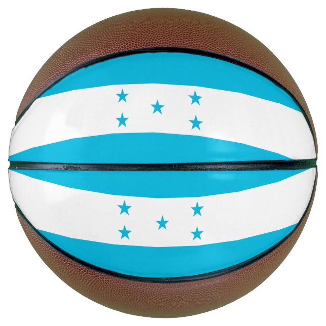 Fullsize Basketball with Flag of Honduras (Front)