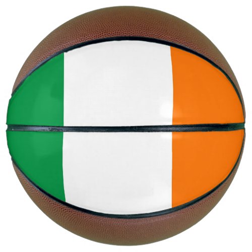 Fullsize Basketball with Flag of Ireland