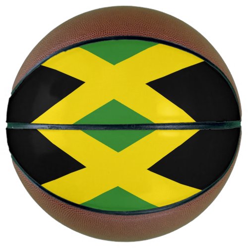 Fullsize Basketball with Flag of Jamaica