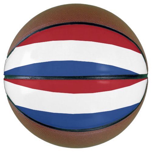 Fullsize Basketball with Flag of Netherlands