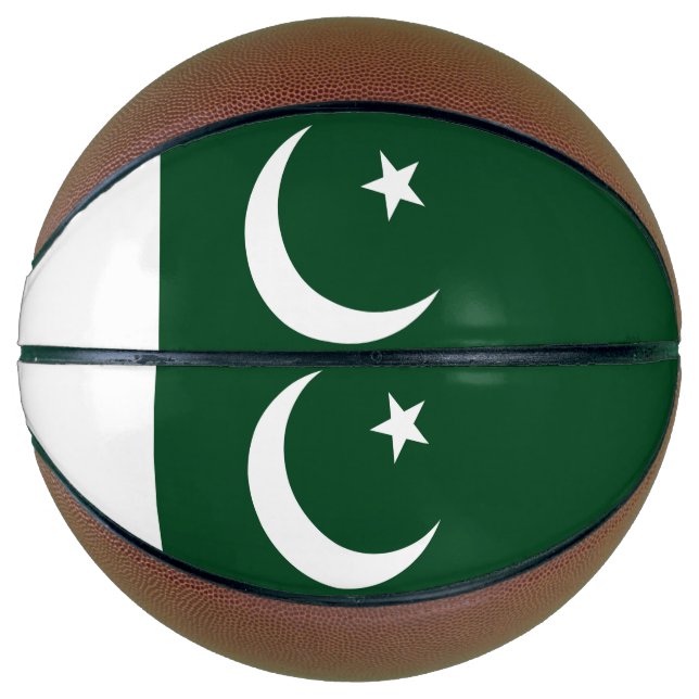 Fullsize Basketball with Flag of Pakistan (Front)