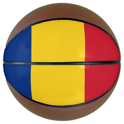 Fullsize Basketball with Flag of Romania