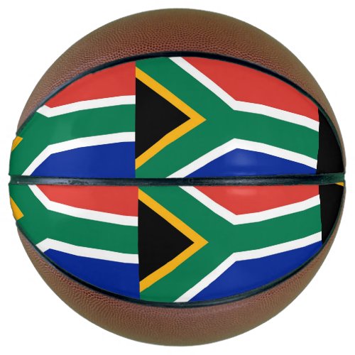 Fullsize Basketball with Flag of South Africa