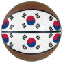 Fullsize Basketball with Flag of South Korea