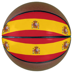 Fullsize Basketball with Flag of Spain