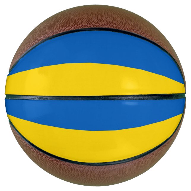 Fullsize Basketball with Flag of Ukraine (Front)
