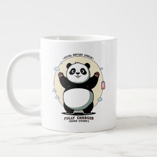 Fully Charged Rare Event – Social Battery Giant Coffee Mug