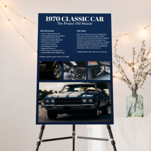 Fully Custom Car Show Display Board foamcore
