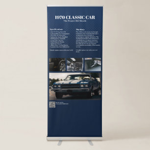 Fully Custom Car Show Display Retractable Banner