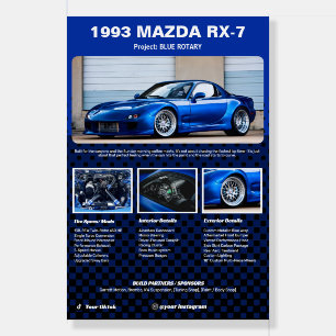 Fully custom Car Show Spec Board foamcore