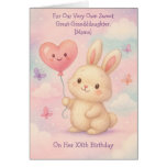 Fully Custom Great-Granddaughter Birthday Card