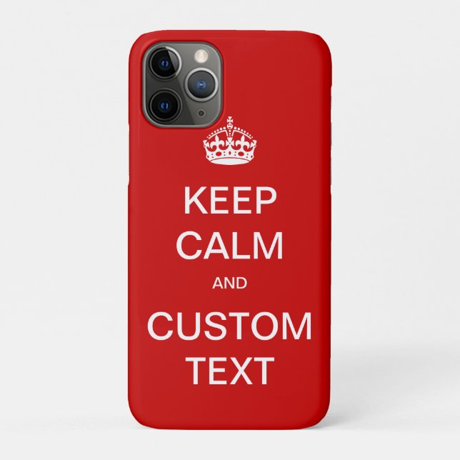 Fully custom Keep Calm and Customize Me Case-Mate iPhone Case (Back)