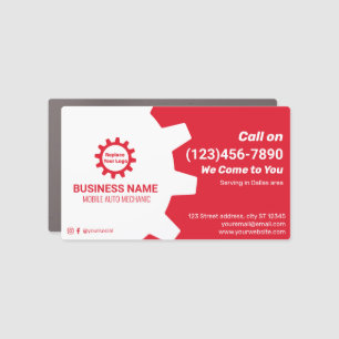 Fully Custom Mobile Auto Mechanic Car Magnet