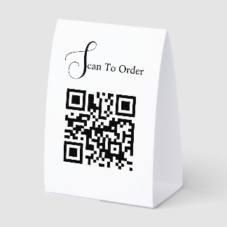 Fully custom Order to pay Paper Table Tent