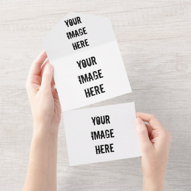 Fully Customizable All In One Wedding Invitation (Tearaway)