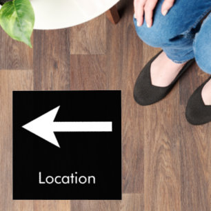 Fully Customizable Arrow Location Floor Decal