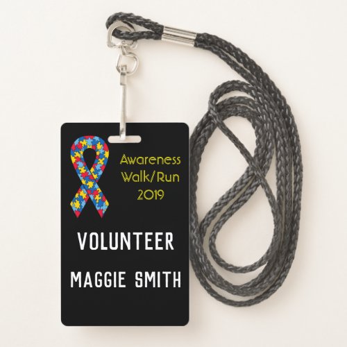 Fully Customizable Autism badge