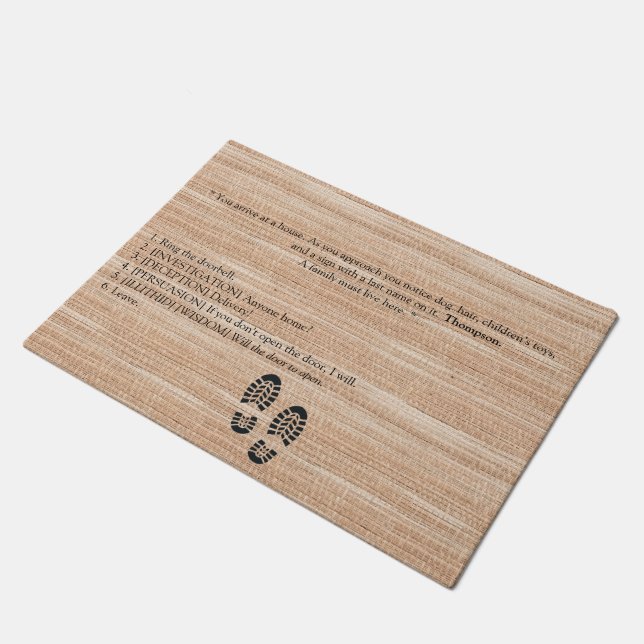 Fully Customizable! Baldur's Gate 3 Inspired Doormat (Angled)