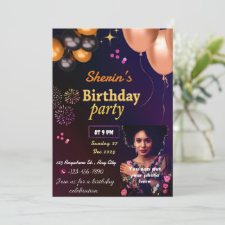 Fully Customizable Birthday Invitation