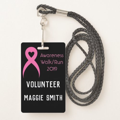 Fully Customizable Breast Cancer badge