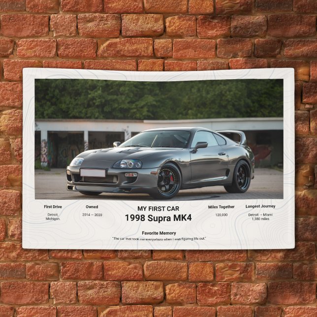 Fully Customizable First Car memory Banner (Creator Uploaded)