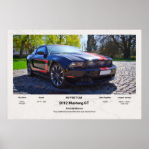 Fully Customizable First Car memory foamcore board