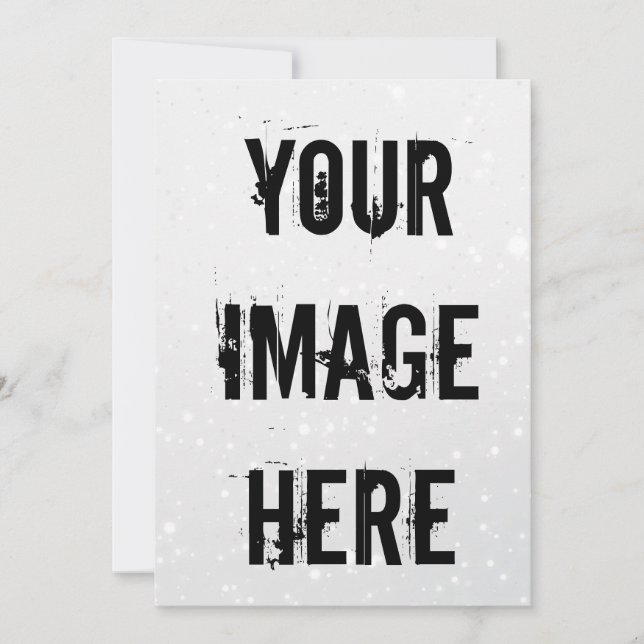 Fully Customizable Flat Save the Date Card (Front)