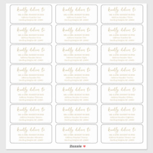 Fully Customizable Guest List Mailing Labels