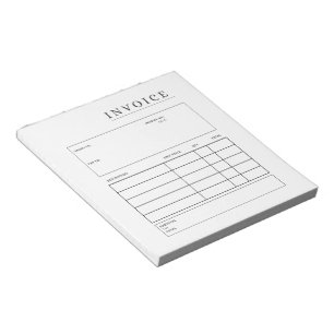 fully customizable Invoice Notepad
