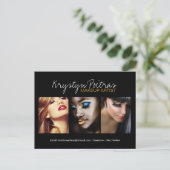 Fully Customizable Makeup Artist Comp Card (Standing Front)