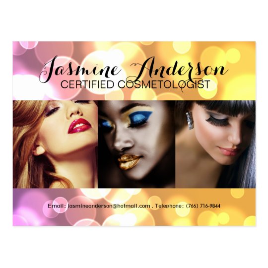 Fully Customizable Makeup Artist Comp Card