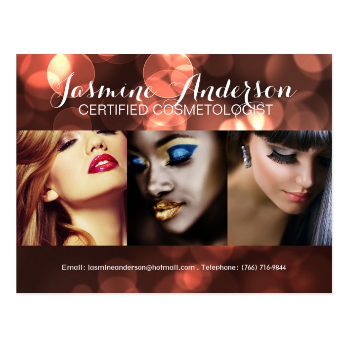 Fully Customizable Makeup Artist Comp Card