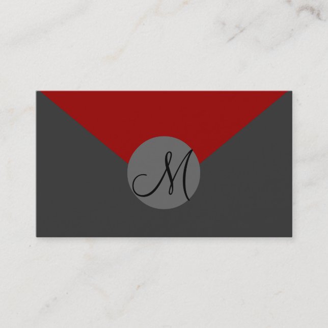 Fully customizable, monogram business cards (Front)