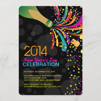 Fully Customizable New Years Party Invitation