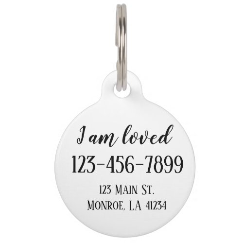 Fully Customizable Pet Tag